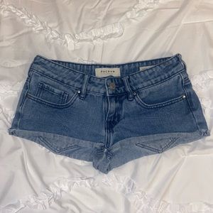 Pacsun Super Low Rise Shorts